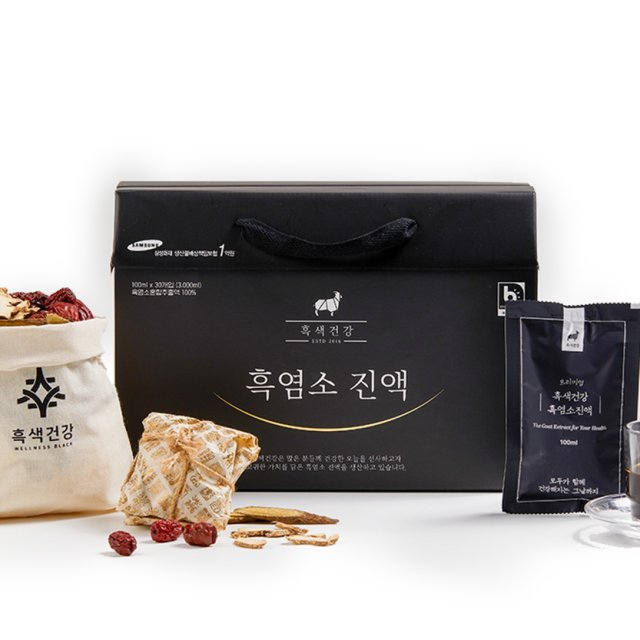 흑색건강 청년농부 흑염소진액 100ml x 30개입